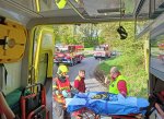 Motorkář (47) se vážně zranil po střetu s kamionem, vrtulník ho přepravil do Olomouce