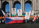 Oceláři protestují v Bruselu proti levné čínské oceli