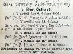 Výročí: 6. dubna 1902 v Ostravě přednášel T. G. Masaryk