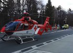 Motocyklistu s vážným zraněním transportoval do nemocnice vrtulník
